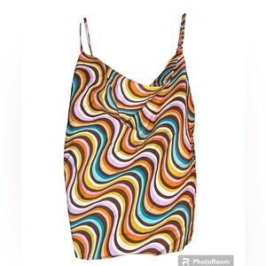 Women’s multi colored spaghetti strap top